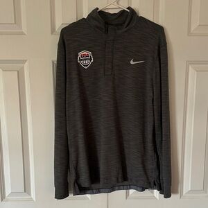 Nike Dark Gray Pullover with USA Patch